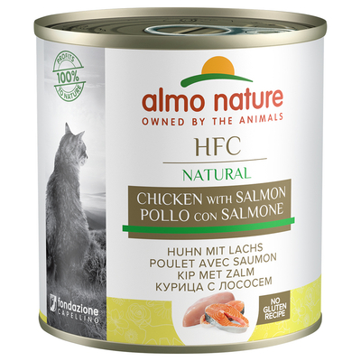 24x280g Kip & Zalm Almo Nature HFC Kattenvoer nat - natvoer katten