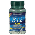 Holland & Barrett Vitamine B12 Cyanocobalamine 25 mcg - 100 Tabletten