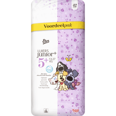 Etos Woezel & Pip  luiers maat 5 plus - 42 stuks
