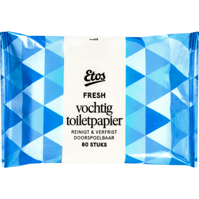 Etos vochtig toiletpapier - 80 doekjes
