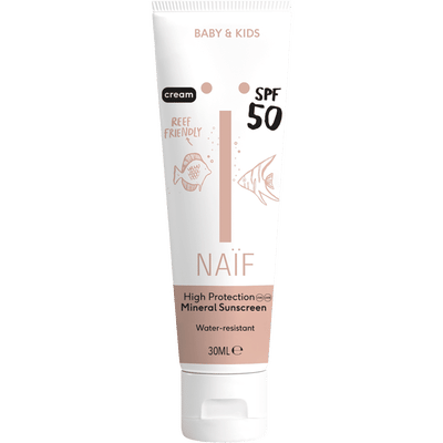 Naïf Zonnebrand Crème SPF50 - 30ML - Baby & Kids - Met Natuurlijke Ingrediënten