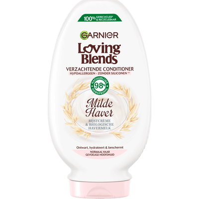 Garnier Loving Blends - Conditioner - Milde Haver - Normaal Haar en Gevoelige Hoofdhuid - 250 ml