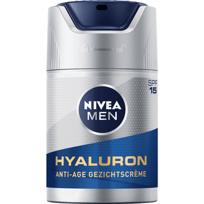 NIVEA MEN Anti-Age Gezichtscrème - Crème normale en rijpe huid - SPF 15 - Met hyaluronzuur - Gezichtsverzorging - 50 ml