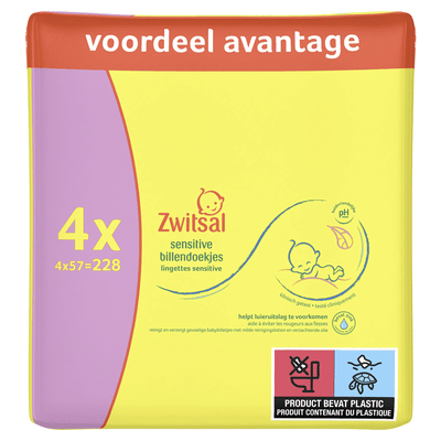Zwitsal Sensitive billendoekjes - 228 stuks