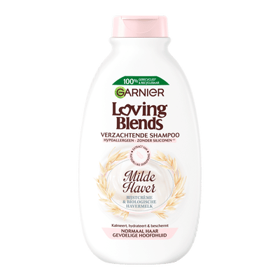 Garnier Loving Blends Milde Haver - Normaal Haar en Gevoelige Hoofdhuid - Shampoo 300 ml