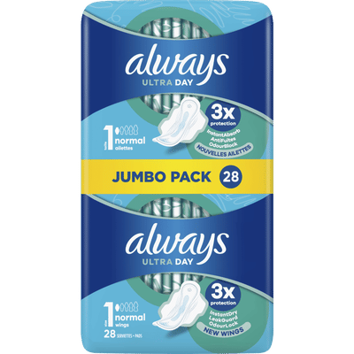 Always Ultra Maandverband Normal Vleugels 28 Stuks