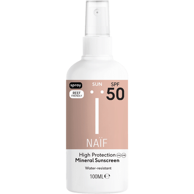 NAÏF zonnebrand spray voor volwassenen factor 50 - 100 ml