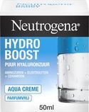 Neutrogena Hydro Boost Aqua Crème, gezichtscrème, verzorging, dagcrème voor droge huid, parfumvrij, 50 ml