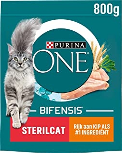 PURINA ONE Sterilcat met Kip Kattenvoer 800g 4 Zak; 3,2kg - kattenbrokken