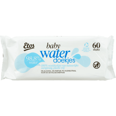 Etos Water doekjes billendoekjes - 60 stuks