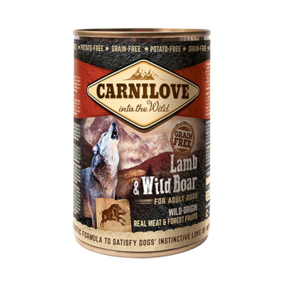 Carnilove Adult Wild Vlees 6 x 400 g voor honden - lam, wild - natvoer honden