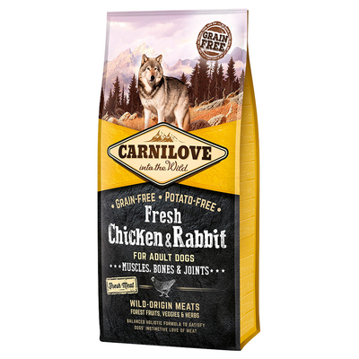 Carnilove Vers Adult kip, konijn voor honden - 2 x 12 kg - hondenbrokken