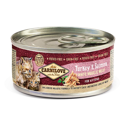 Carnilove Cat Can Kitten Turkey & Salmon 100 gram -  - Katten droogvoer