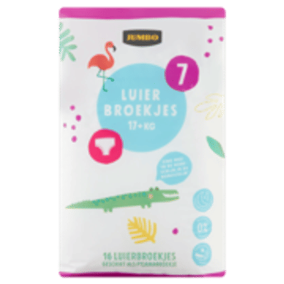 Jumbo  luierbroekjes maat 7 - 16 stuks