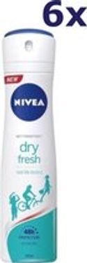 NIVEA Dry Fresh - 6 x 150ml - Deodorant Spray