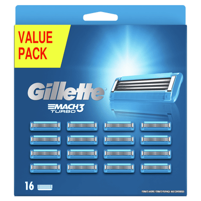Gillette Mach 3 Turbo scheermesjes - 16 stuks