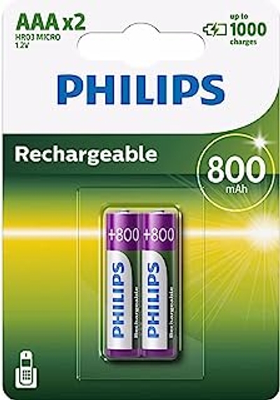 PHILIPS R03B2A80/10 - Multi Life NiMH batterij AAA Micro 800 mAh 2-pack