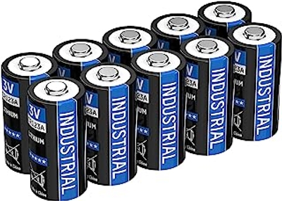 ANSMANN CR123A 3V Lithiumbatterij - Set van 10 CR123A batterijen met 3 Volt en 1700 mAh/Perfect voor camera's, alarmsystemen, zaklampen en nog veel meer - wegwerpbatterij