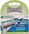 Wilkinson Quattro Titanium scheermesjes - 4 stuks