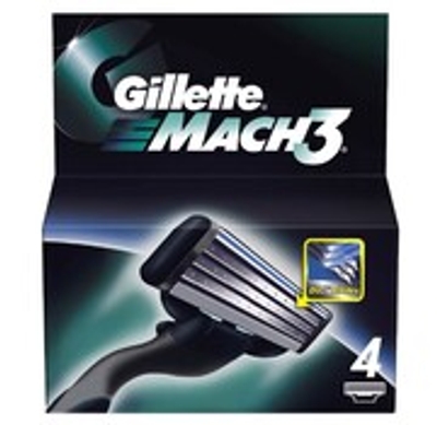 Gillette Mach 3 scheermesjes - 4 stuks