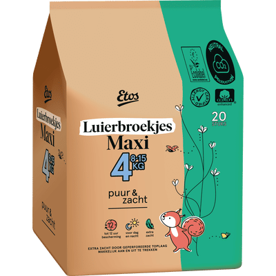 Etos Puur & Zacht  luierbroekjes maat 4 - 20 stuks