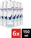 Rexona Women Advanced Protection anti-transpirant spray Shower Fresh - 6 x 150 ml