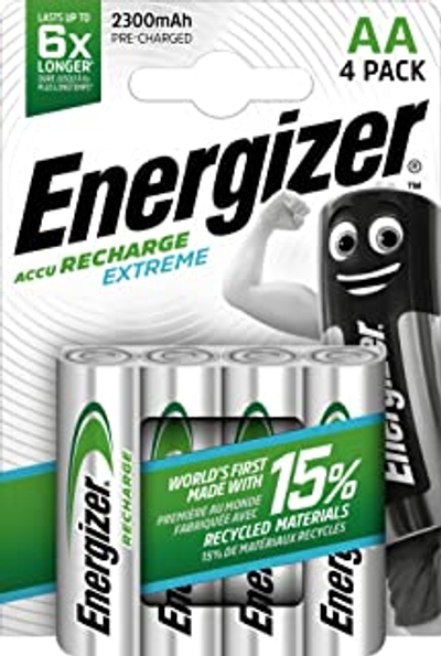 Energizer Nimh Aa 1.2 V Extreme 2300 mAh oplaadbare stylusbatterijen 4 stuks