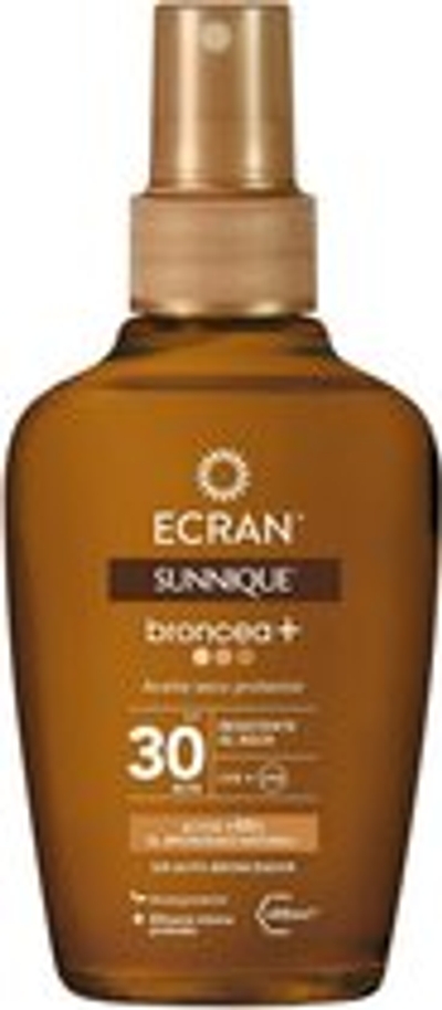 Zonnebrandolie Ecran Sunnique Broncea+ SPF 30 (100 ml)