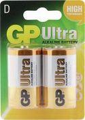 GP D 2 stuks Ultra Plus Alkaline Batterij - alkaline