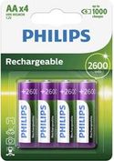 Philips AA Oplaadbare batterijen - 4 stuks