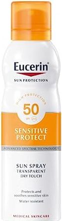Eucerin sensitive protect sun spray transparent dry touch SPF50 - 200 ml
