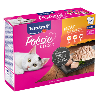 Vitakraft Poesie Multipack Deli Sauce - Vlees - Katten natvoer - 6 x 85 g