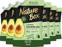 Nature Box - Avocado Shower Gel Refill - Douchegel - Refill - 6 x 500 ml