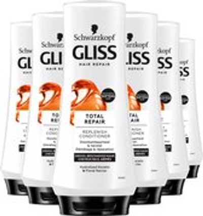 Gliss - Total Repair 19 - Conditioner - Haarverzorging - 6 x 200 ml