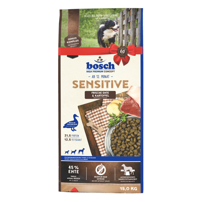 Bosch Sensitive Eend & Aardappel Hondenvoer - 15 kg - hondenbrokken