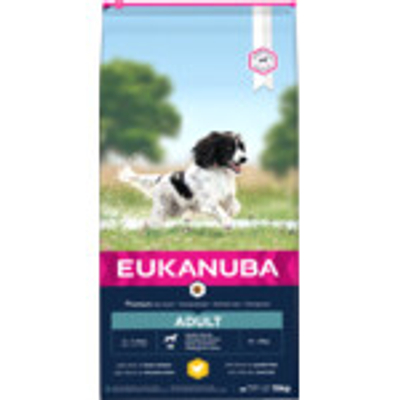Eukanuba Dog Adult Medium Chicken 15 kg - hondenbrokken