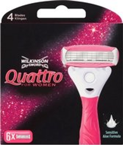 Wilkinson Quattro for Women scheermesjes - 6 stuks