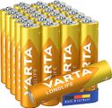 Varta 4103301124 Longlife AAA Micro LR03 Batterij verpakking met 24 stuks Alkaline Batterijen – Made in Germany – ideaal voor afstandsbediening radio wekker en klok