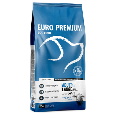  Euro Premium Hondenvoer -  Large Adult Lamb & Rijst (2 x 12 kg) - hondenbrokken