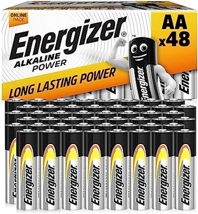 Energizer Batterijen AA, alkaline power, 48 stuks Amazon Exclusive