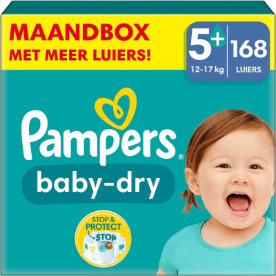 Pampers Baby Dry  luiers maat 5 plus - 168 stuks