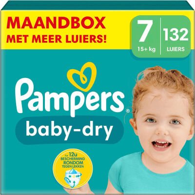 Pampers Baby Dry  luiers maat 7 - 132 stuks