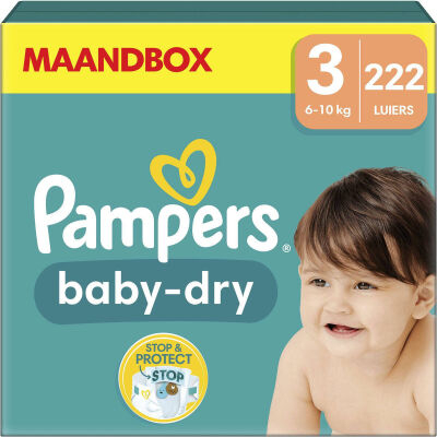 Pampers Baby Dry  luiers maat 3 - 222 stuks
