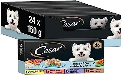 Cesar Natvoer voor honden, recepten uit de moestuin, pastei en gelei, multipack, 24 x 150 gr - natvoer honden