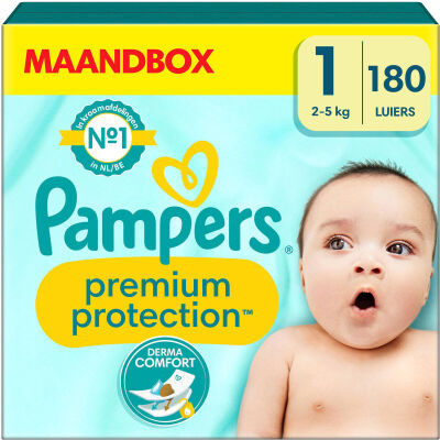 Pampers Premium Protection  luiers maat 1 - 180 stuks