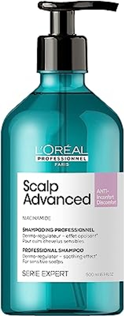 L’Oréal Professionnel Scalp Advanced Shampoo Anti-Discomfort – Voor gevoelige hoofdhuid - Zachte, reinigende formule - 500ml