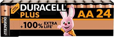 Duracell Plus AA Mignon alkaline-batterijen, 1,5 V LR6 MN1500 - 24 stuks
