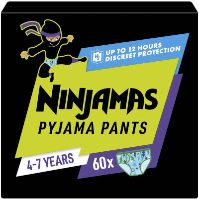 Pampers Ninjamas Pyjama Pants jongens 4-7 jaar - 60 stuks