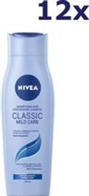 12x Nivea Shampoo - Classic Mild Care 250 ml