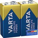 VARTA Longlife Power 9V Block alkaline batterij - 2 stuks